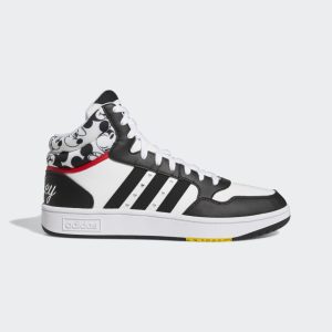 adidas x Disney Mickey Maus Hoops 3.0 Mid Schuh Cloud White / Core Black / Ray Red (GZ1349)
