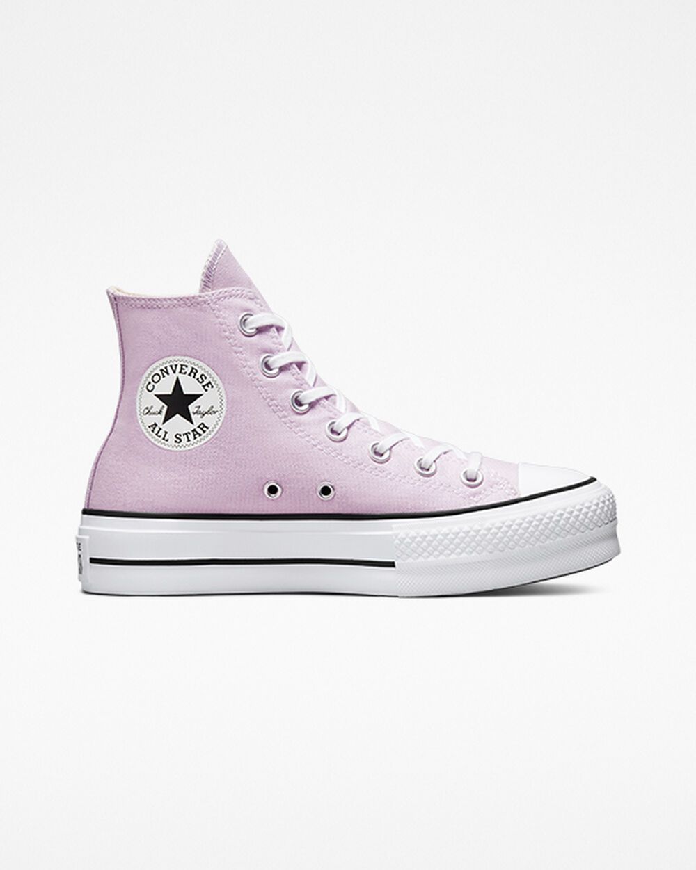 Converse Chuck Taylor All Star Lift Platform in den Farben der Saison Pale Amethyst/Weiß/Schwarz (A01178C)