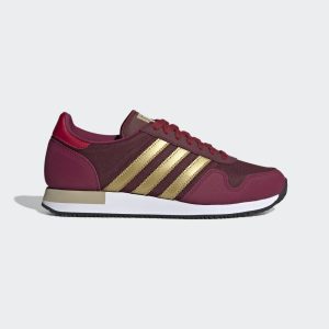 adidas USA 84 Schuh Burgundy / Matte Gold / Crystal White (GW0577)