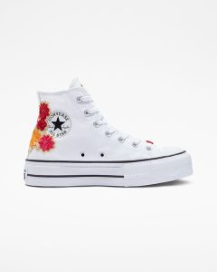 Converse Chuck Taylor All Star Lift Platform Embroidered Flowers Embro Flowers (A03260C)