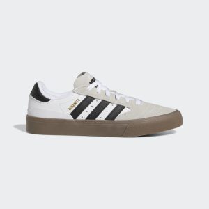 adidas Busenitz Vulc II Schuh Cloud White / Core Black / Gold Metallic (GW3190)