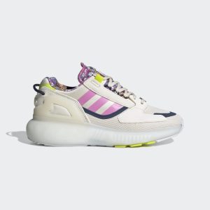 adidas ZX 5K BOOST Schuh Chalk White / Semi Solar Yellow / Cloud White (GY0785)