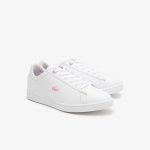 Lacoste Juniors‘ Lacoste Carnaby Synthetic Trainers – White Size 34.5 Weiss (44SUJ0016-21G)