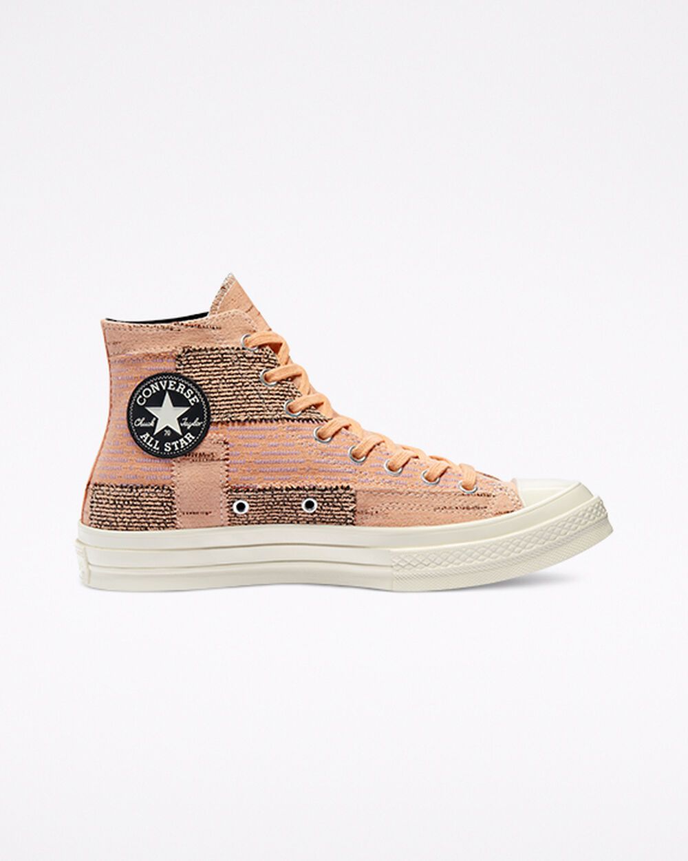 Converse Patchwork Chuck 70-High Top Peach/Sheer Lilac/Egret (170058C)