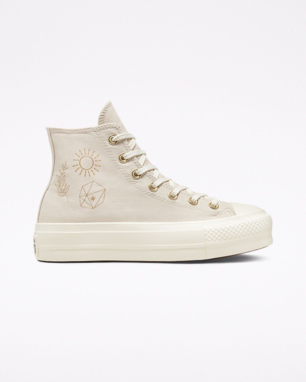 Converse Chuck Taylor All Star Lift Platform Golden Elements Desert Sand/Egret/Light Gold (A02205C)