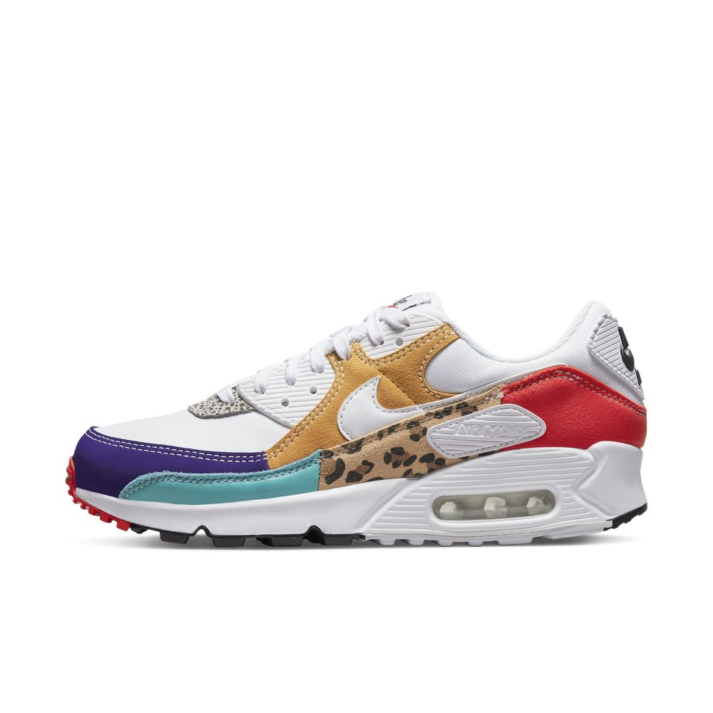 Nike Wmns Air Max 90 SE  White / White – Light Curry – Habanero Red (DH5075 100)