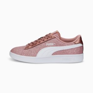 Puma Smash v2 Glitz Glam Jugend Weiß (367377-29)