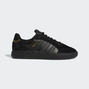 adidas Tyshawn Low Schuh Core Black / Core Black / Gold Metallic (GW3178)