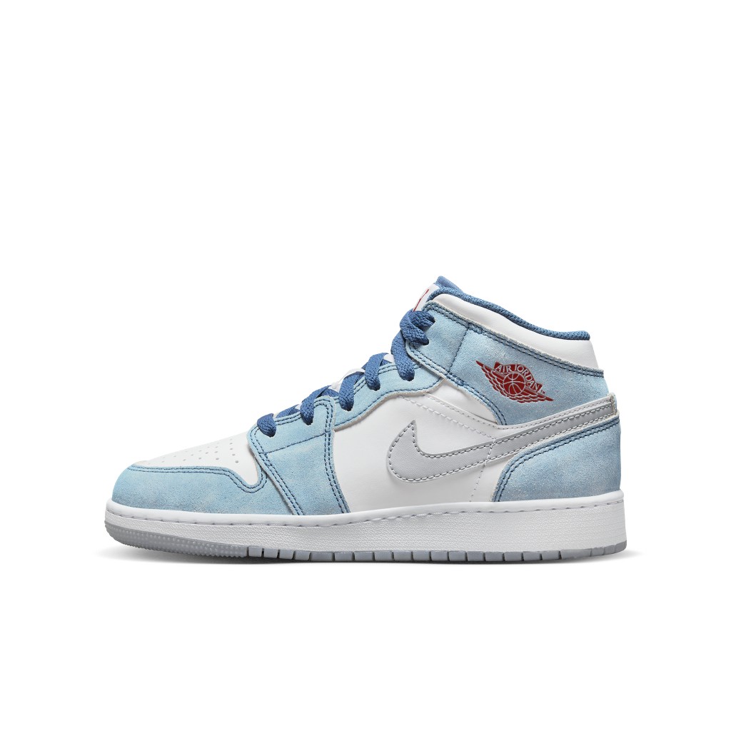 Air Jordan  1 Mid SE GS French Blue Fire Red (DR6235-401)