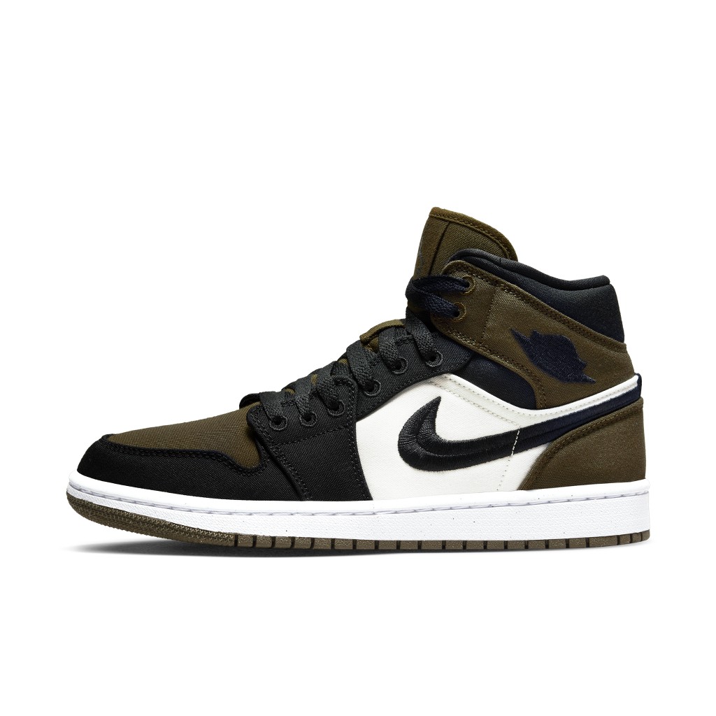 Air Jordan  1 Mid SE WMNS Olive Toe (DV0427-301)
