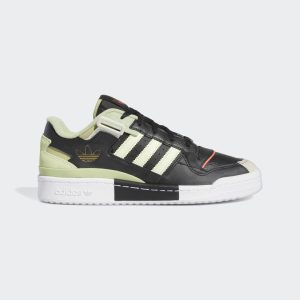 adidas Forum Exhibit Low Schuh Core Black / Almost Lime / Magic Lime (GZ0936)