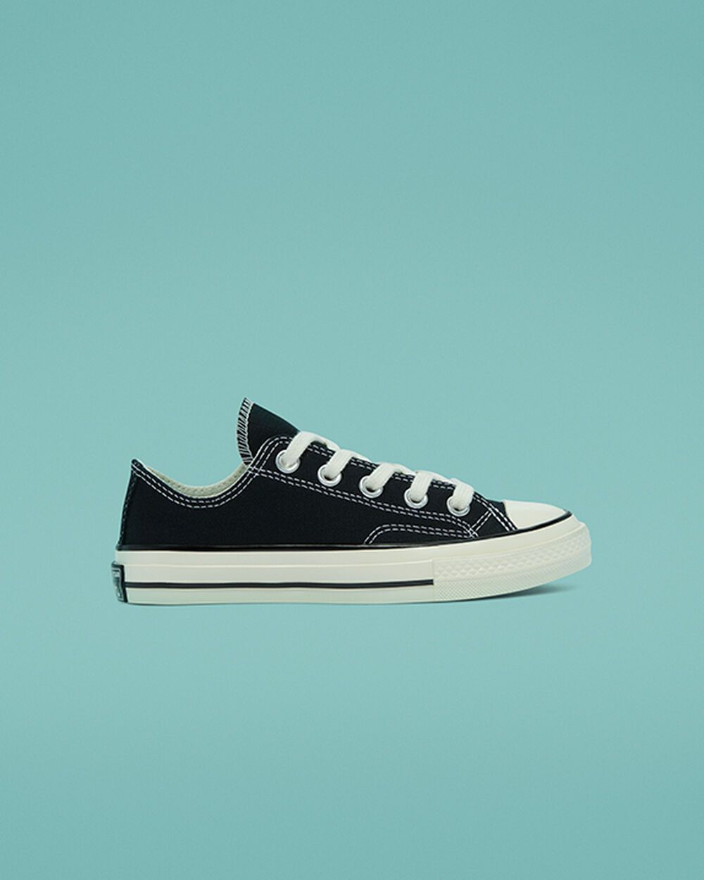Converse Little Kids Vintage Canvas Chuck 70 Low Top Black Black (368986C)