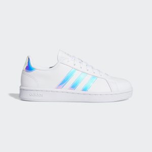 adidas Grand Court Schuh Cloud White / Silver Metallic / Silver Metallic (EE9689)