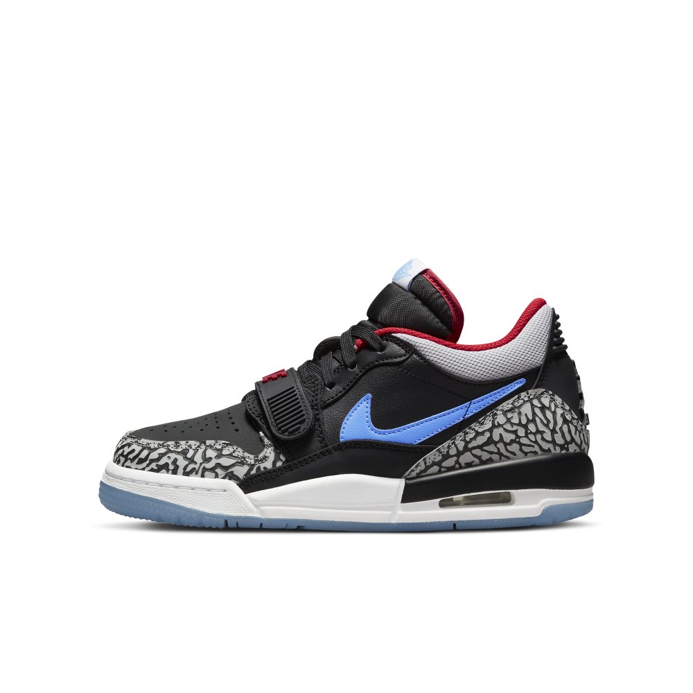 Air Jordan  Legacy 312 Low Black Blue Red (GS) (CD9054-004)