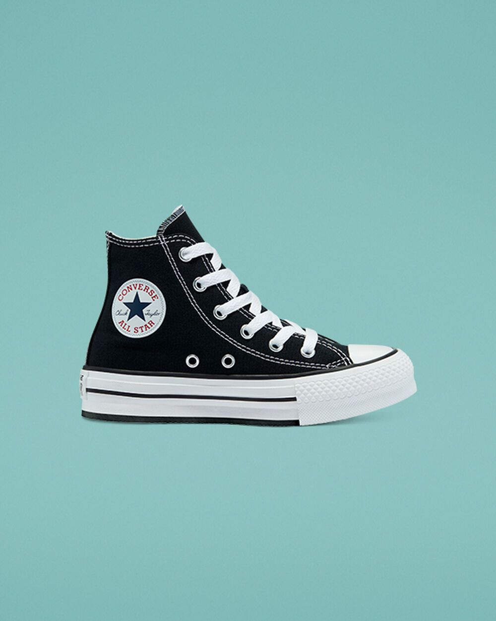 Converse Converse Color EVA Platform Chuck Taylor All Star High Top Black, White Black/ White (671107C)