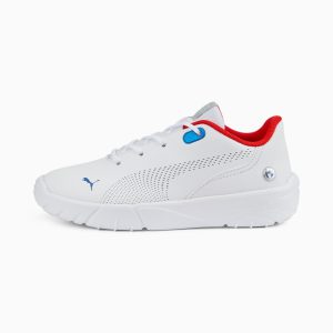 Puma BMW M Motorsport Drift Cat Decima Kinder Motorsportschuhe Weiß (307267-02)