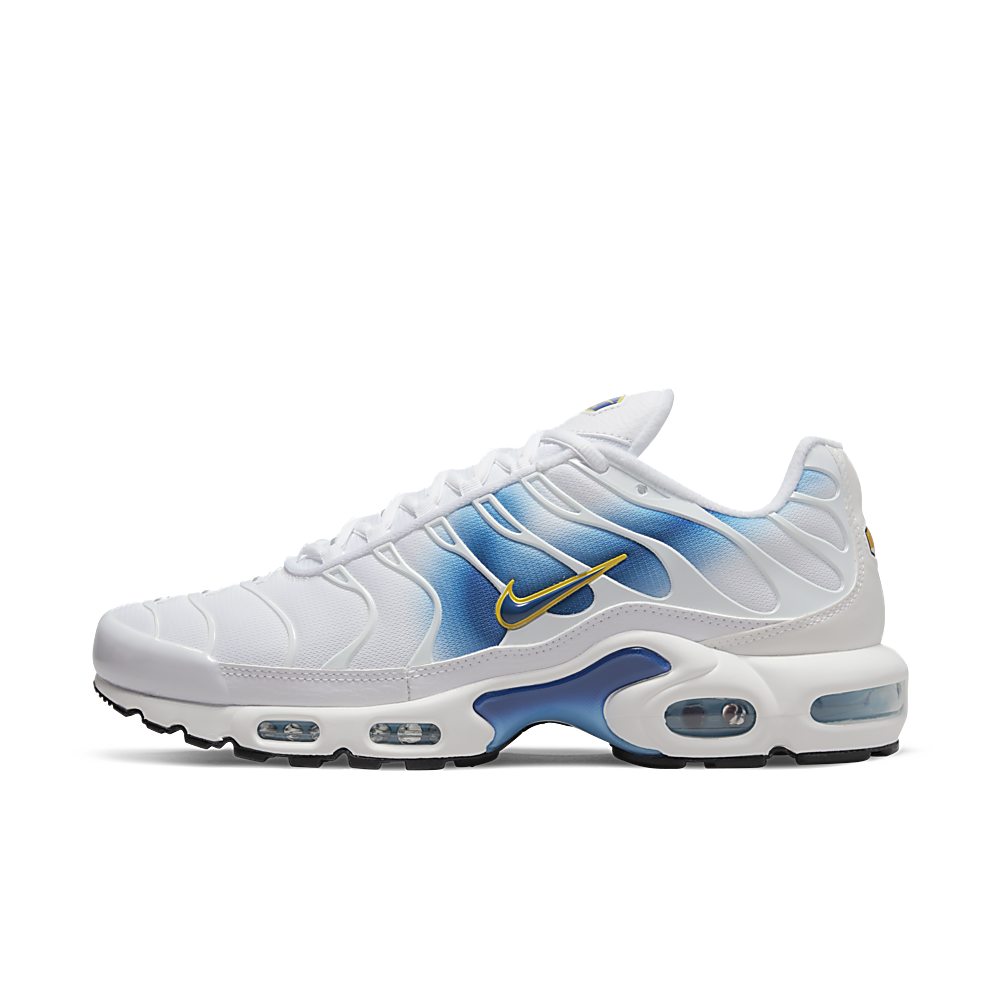 Nike Plus TN Spray Paint Swoosh White Blue (DX8962-100)