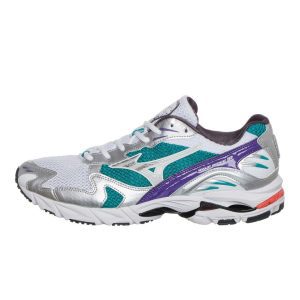 Mizuno Wave Rider 10 White / Silver / Teal Blue (D1GA210407)