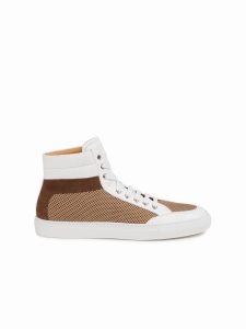 Koio Women’s High Top Arena Mesh White Leather Suede Primo (PRAR)