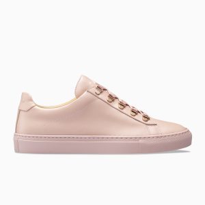 Koio Women’s Low Top Fiore Pink Leather Rose Gold Metal Gavia Pink (GAFI)