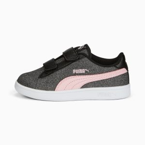 Puma Smash v2 Glitz Glam Mädchen Schwarz/Braun (367378-30)