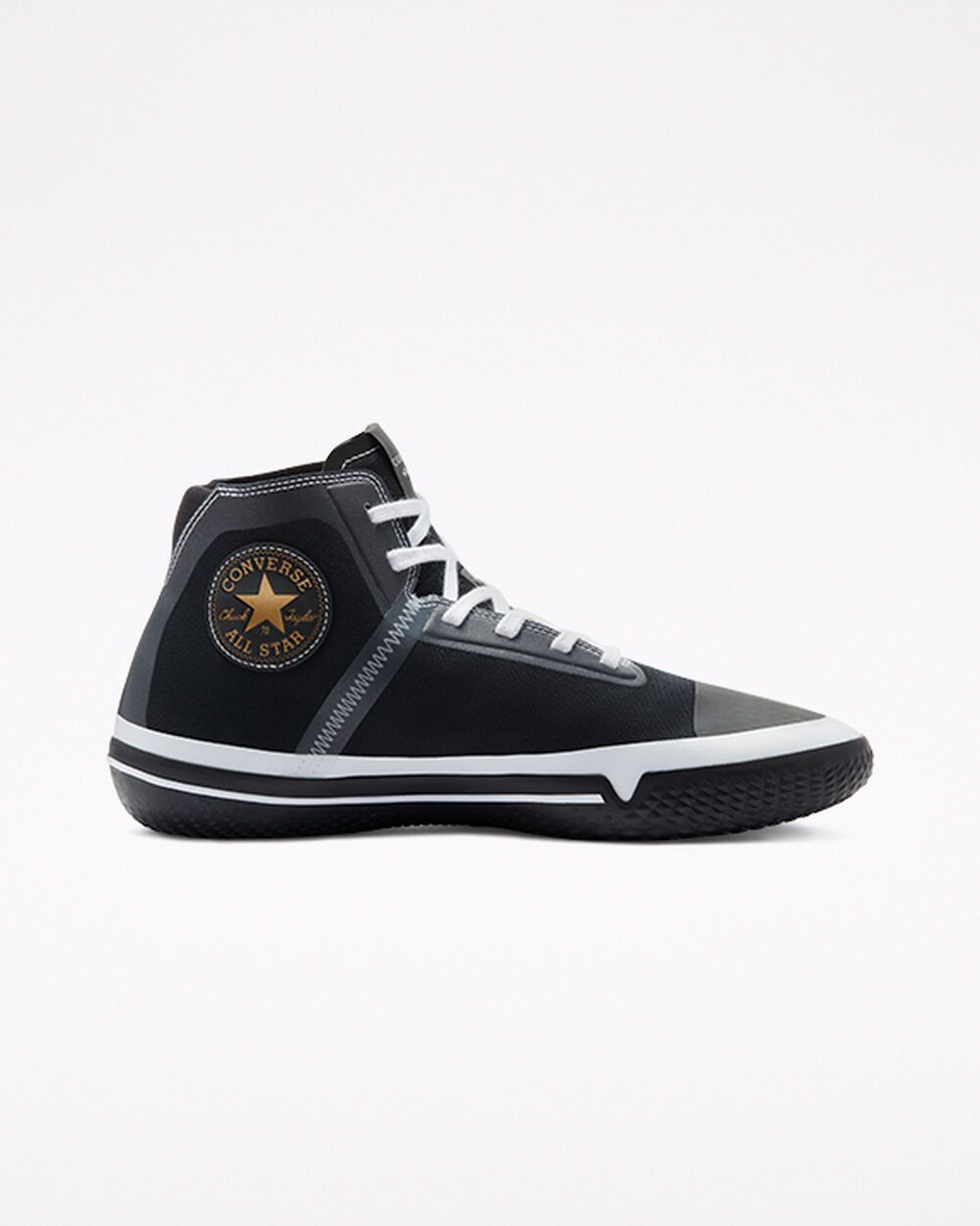 Converse All Star Pro BB Then & Now High Top Black, White Black/ White (170423C)