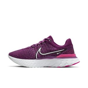 Nike React Infinity Run Flyknit 3 Straßenlaufschuh für Lila (DD3024-500)