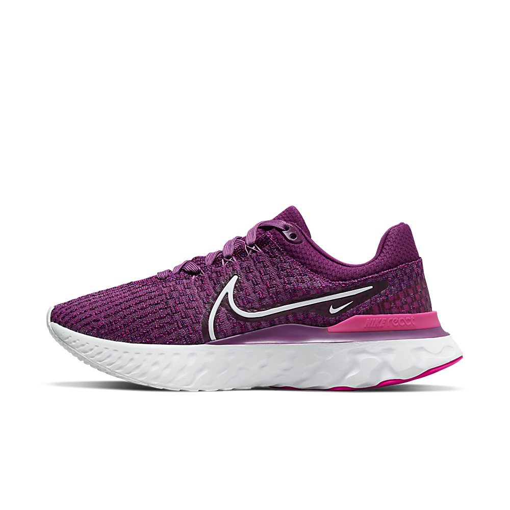 Nike React Infinity Run Flyknit 3 Straßenlaufschuh für Lila (DD3024-500)