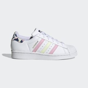 adidas SUPERSTAR J Cloud White / Almost Lime / True Pink (GY3330)