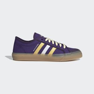 adidas Wales Bonner Nizza Lo Schuh Purple / Yellow / Gold Metallic (G58134)