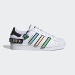 adidas Superstar Schuh Cloud White / Core Black / Gold Metallic (Q47342)