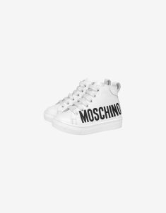 Moschino Hohe Sneaker Aus Kalbsleder Mit Maxi-logo (MNT71682MK034)