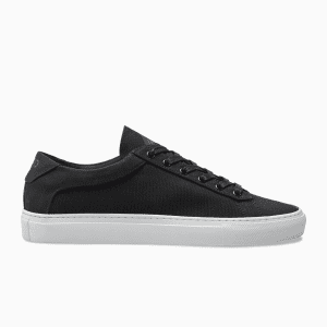 Koio Women’s Low Top Nero Canvas Black Leather Canvas Capri (CANC)