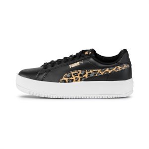 Puma Lily Platform Leo Damen-Sneakers  Schwarz (384894-01)