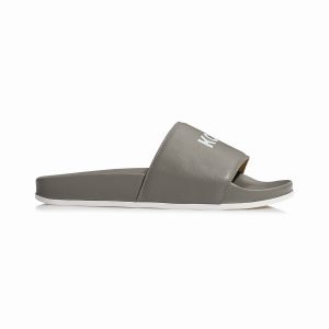 Koio Men’s Slide Grey Sandals Grey Leather Slide Grey (SLGR)