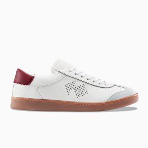 Koio Men’s Low Top Tempo Bianco White Leather Suede Tempo White (TEBI)