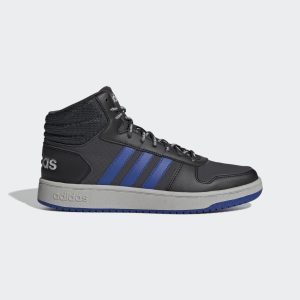 adidas Hoops Mid 2.0 Schuh Carbon / Royal Blue / Grey Two (GZ7957)