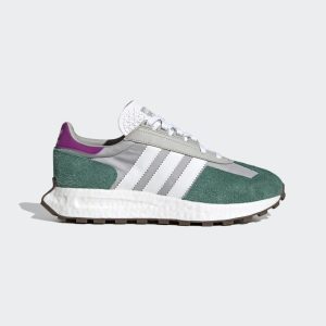 adidas Retropy E5 Schuh Grey Two / Cloud White / Collegiate Green (H03076)