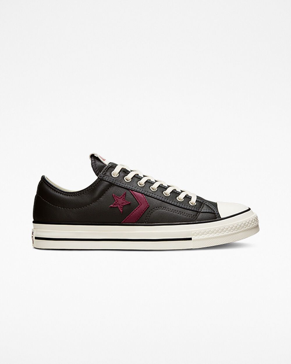 Converse Star Player 76 Leather Almost Black/Dark Beetroot (A04249C)