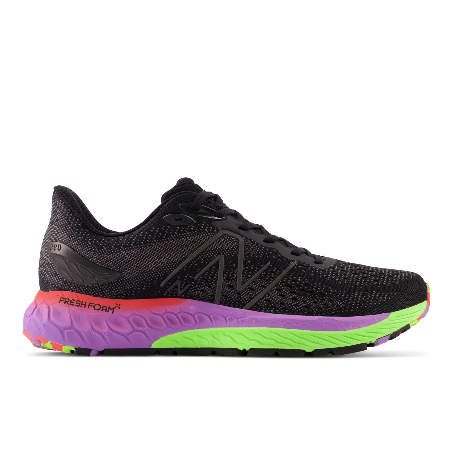 New Balance Fresh Foam X 880v12 Schwarz/Grün/Violett (M880T12)