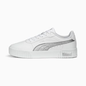 Puma Carina 2.0 Space Metallics für Damen Weiß (389387-02)