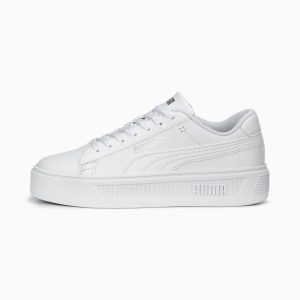 Puma Smash Platform v3 Damen  Weiß (390758-01)
