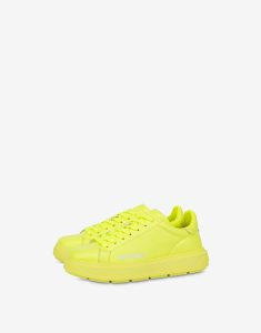 Moschino Sneakers Aus Fluoreszierendem Kalbsleder Bold Love (POLJA15304G1GID0400)