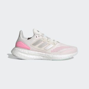 adidas PUREBOOST 22 W Cloud White / Silver Metallic / Beam Pink (HQ1457)