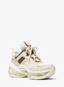 Michael Kors Zweifarbiger Sneaker Olympia Extreme  Cremeweiss (43F2OLFS2B)