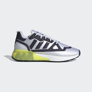adidas ZX 2K Boost Futureshell Schuh Cloud White / Core Black / Acid Yellow (G55509)