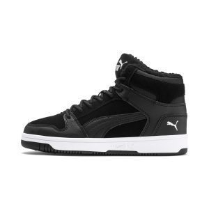 Puma Rebound Lay-Up Fur SD Youth Schwarz (370497-01)