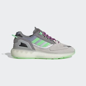 adidas ZX 5K BOOST Schuh Grey Three / Beam Green / Semi Pulse Lilac (GX2028)