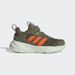 adidas Ozelle Running Lifestyle Elastic Lace with Top Strap Schuh Focus Olive / Impact Orange / Linen Green (GY7112)