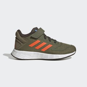 adidas Duramo 10 Lightmotion Sport Running Elastic Lace Top Strap Schuh Focus Olive / Impact Orange / Shadow Olive (GZ1794)